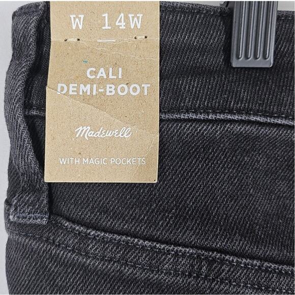 MADEWELL CALI DEMI-BOOT WOMEN'S BLACK JEAN SIZE 14W WITH MAGIC POCKETS - Picture 7 of 12